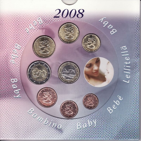 (afbeelding voor) Baby set Finland 2008 BU uitgave De Ruiter